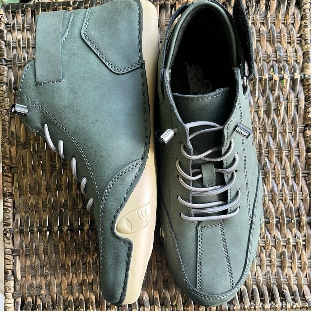 LDECK Men’s Casual Sneaker green/cream size‎ 6.5